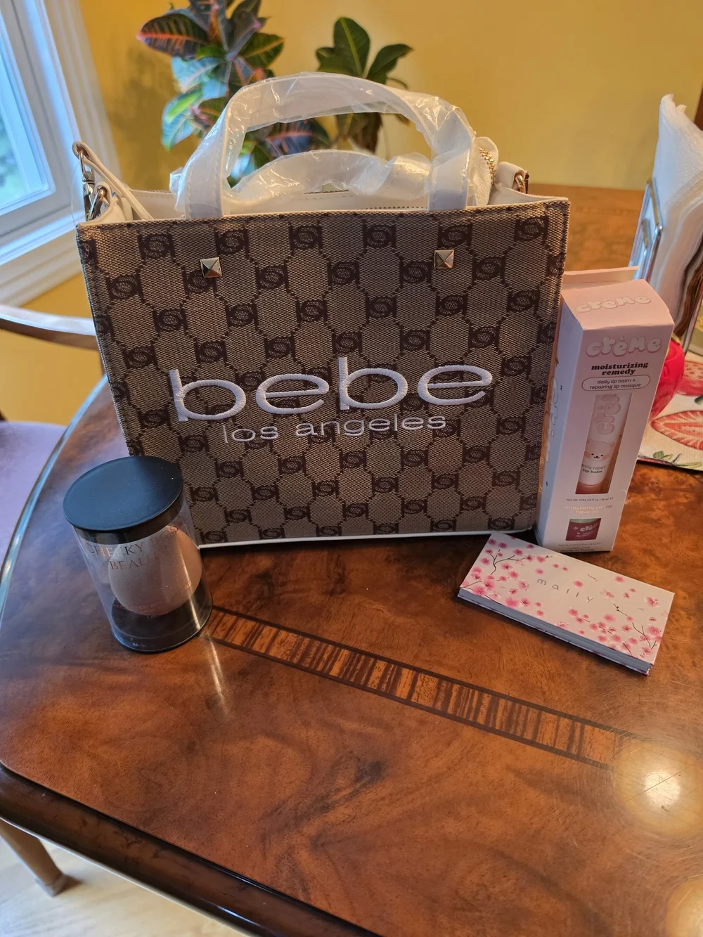 🌸 NWT BEBE Los Angeles Tallula Small Satchel + Beauty Bundle 🌸